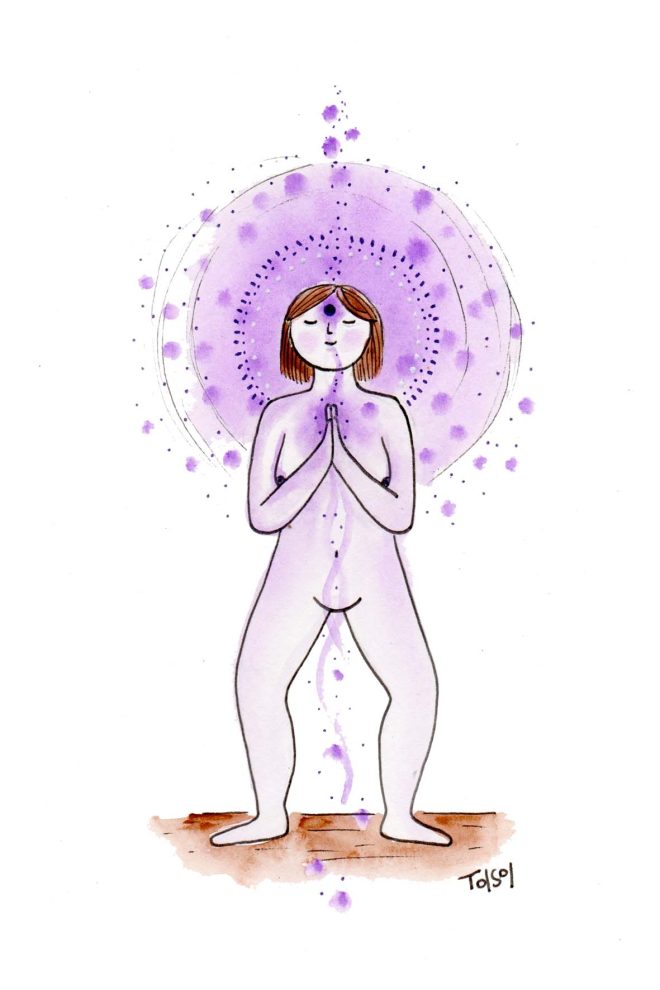 Postal chakra tercer ojo