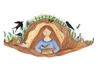 Mujer de las Aves