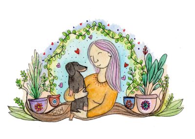 Mujer amor Perruno