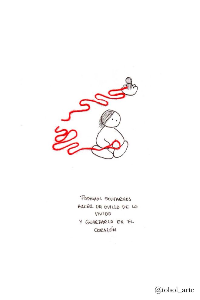 Postal humanos ovillo