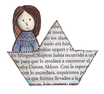 niña + barco